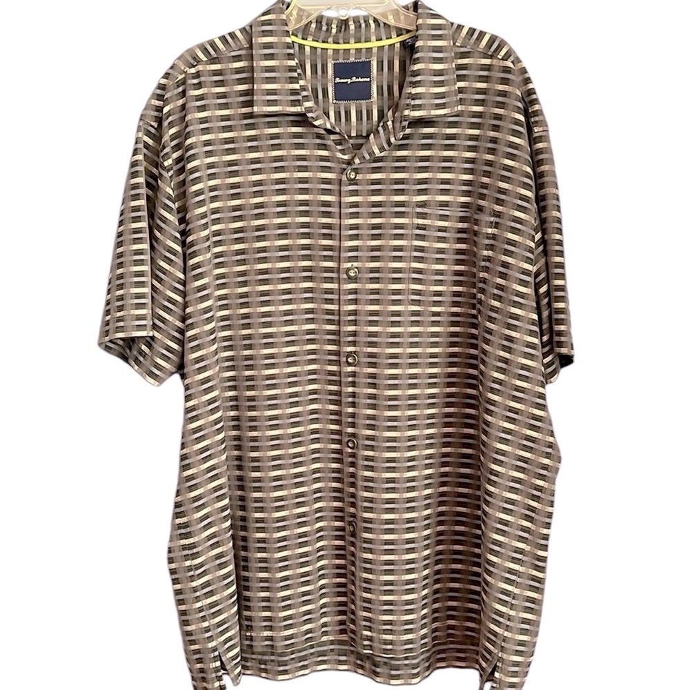 Tommy Bahama Short Sleeve Silk Blend Shirt Size 3XL